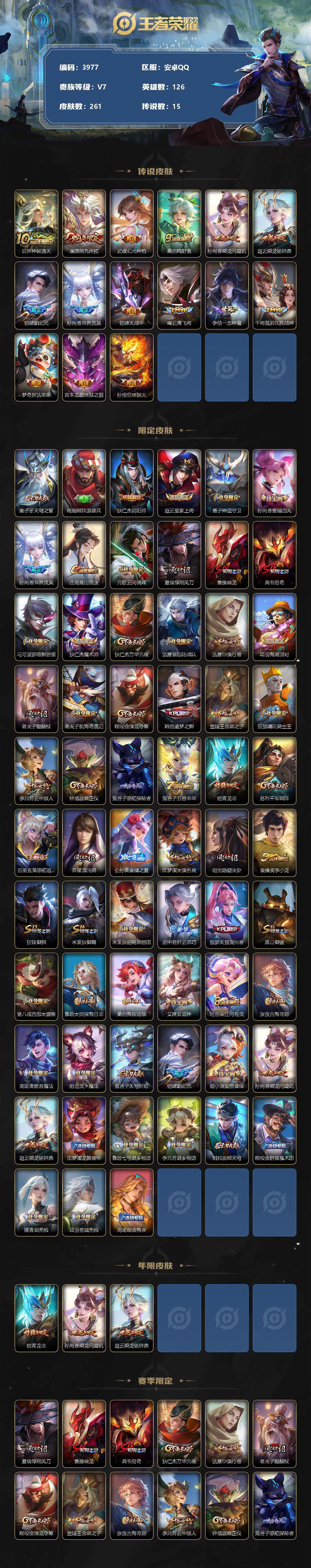 WZCMW3341961王者荣耀账号详情图2