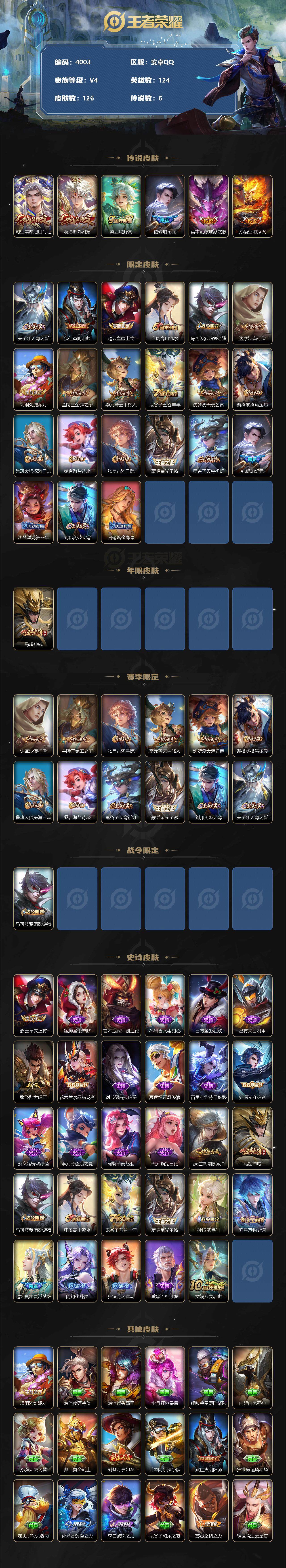 WZCMW3342754王者荣耀账号详情图2 WZCMW3342754王者荣耀账号详情图2