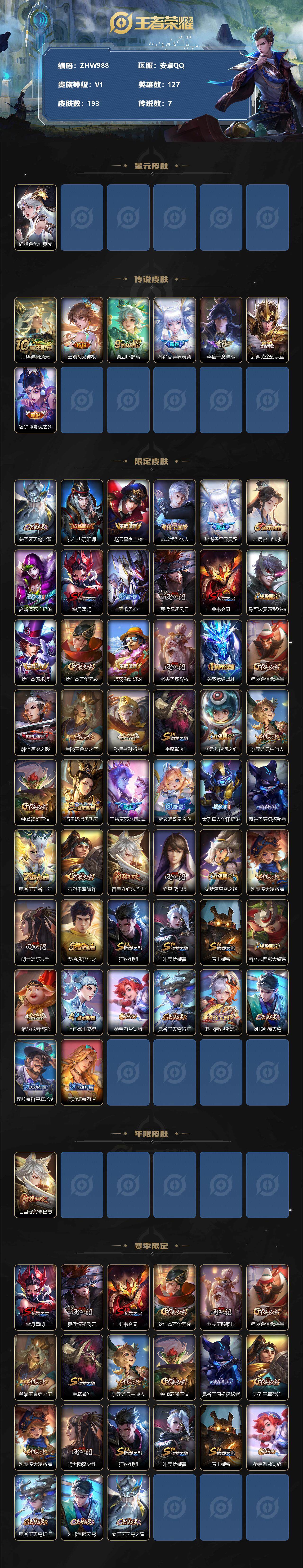 WZLX3348752王者荣耀账号详情图2