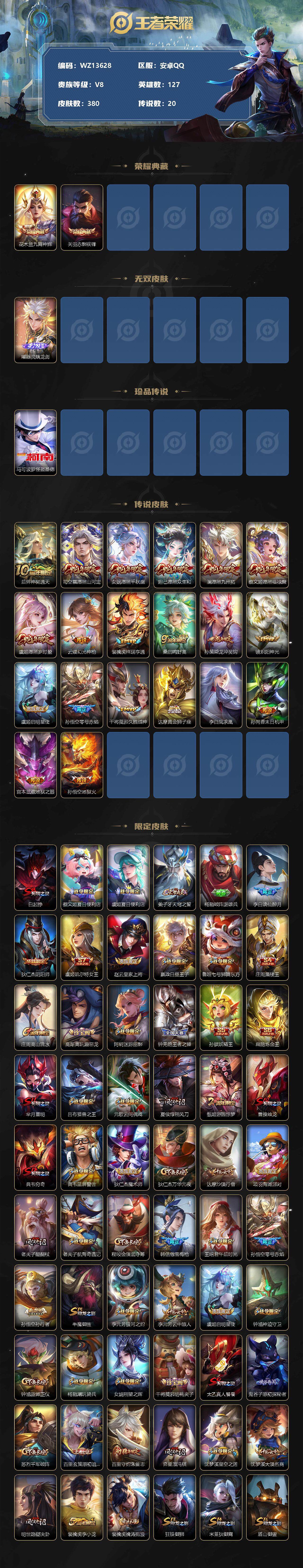 WZ0349344王者荣耀账号详情图2