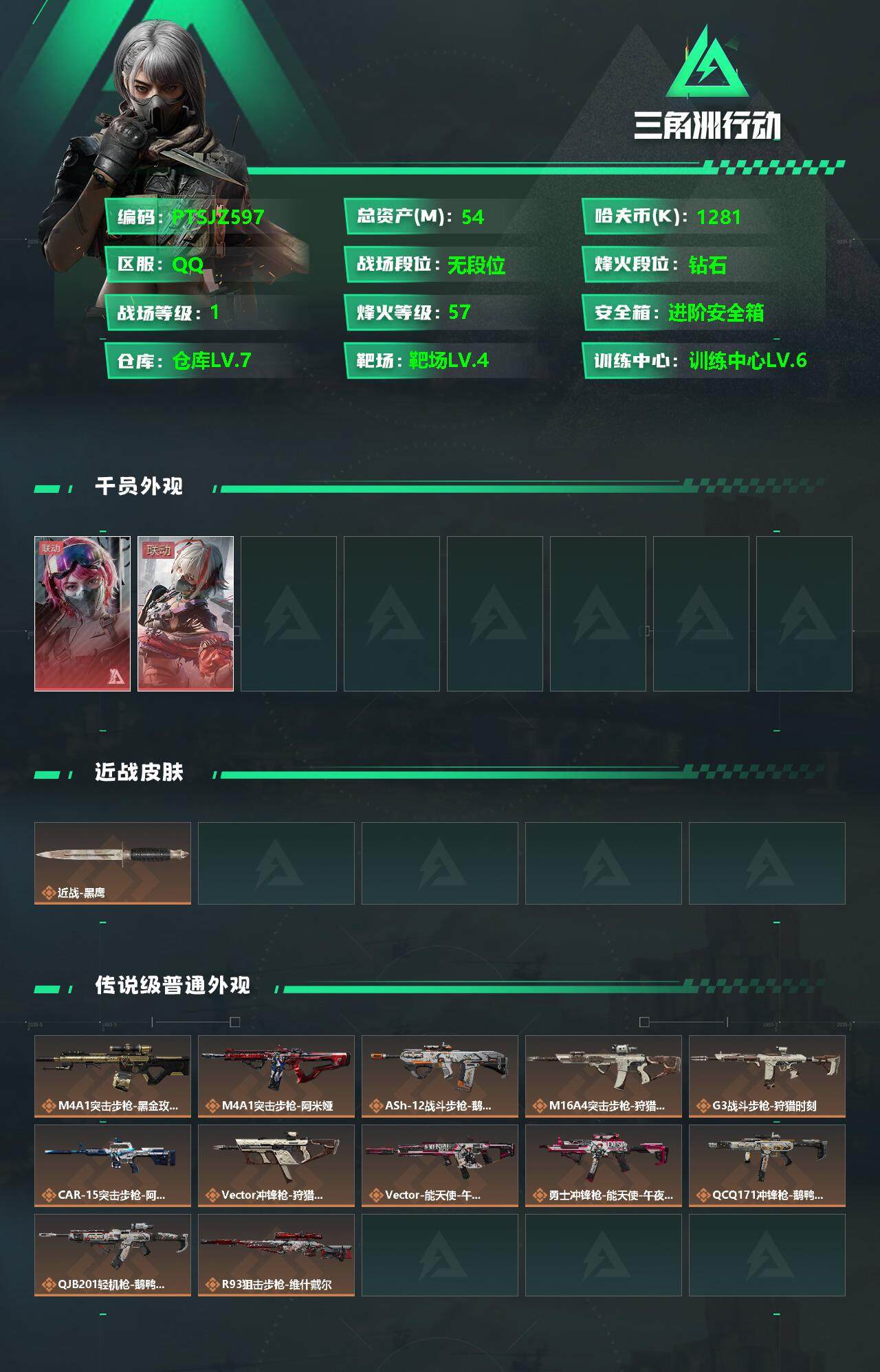 SJZCMW359721三角洲行动账号详情图2