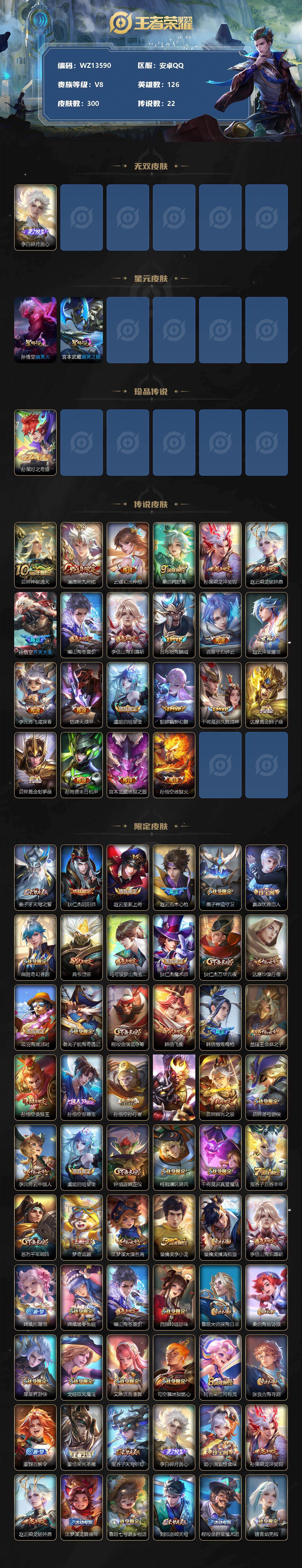 WZ0349343王者荣耀账号详情图2