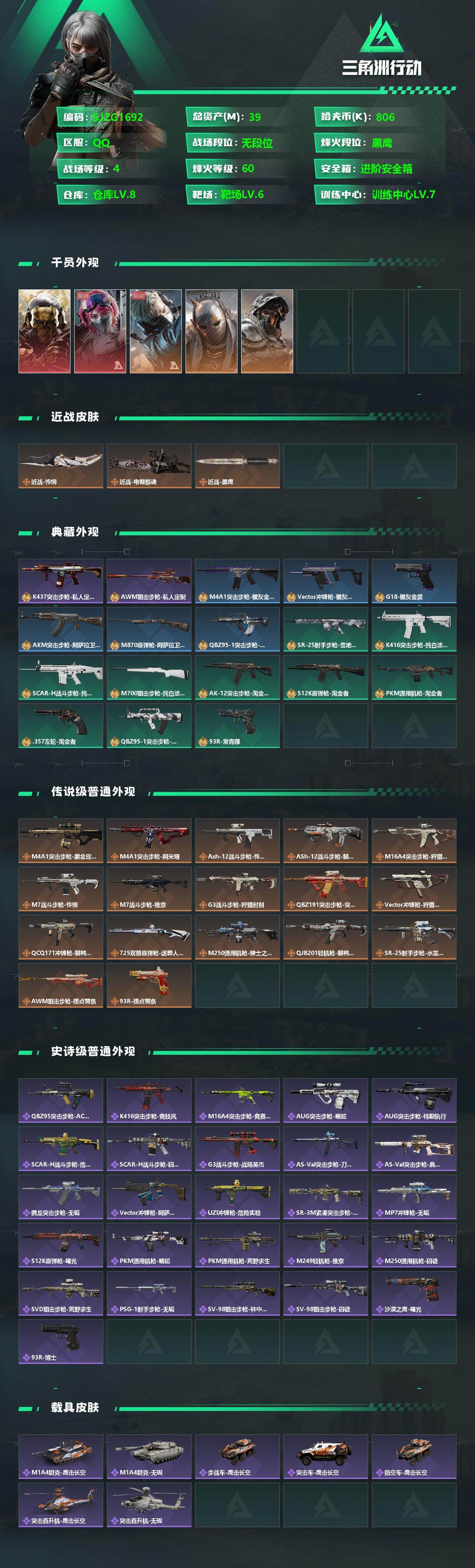 SJZEY350536三角洲行动账号详情图2