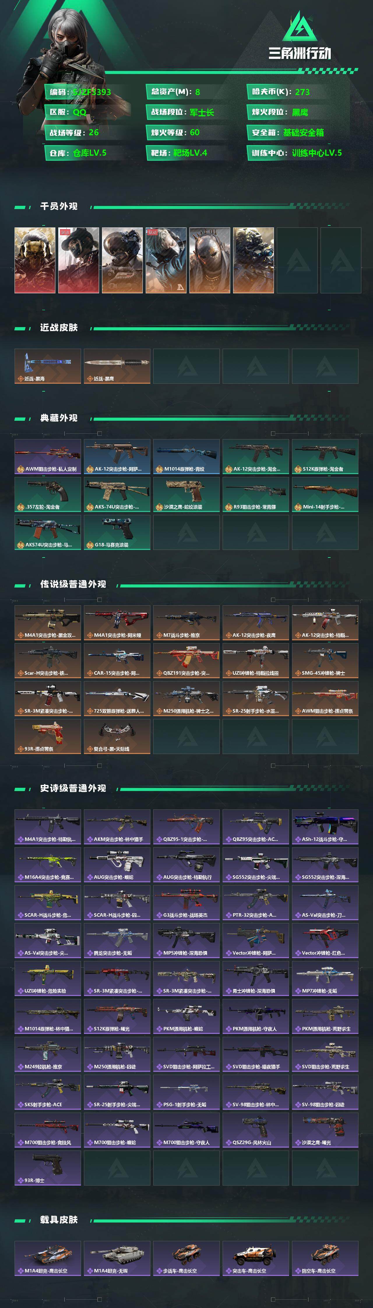 SJZQM41115三角洲行动账号详情图5