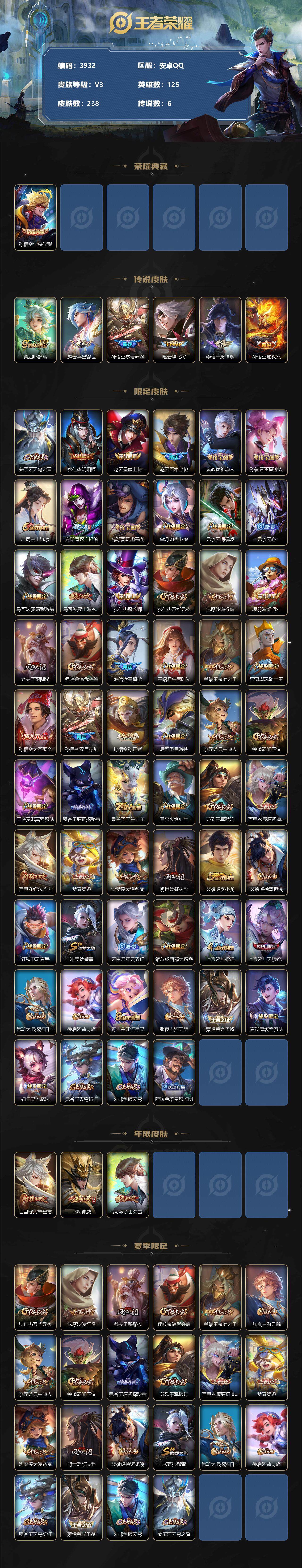 WZCMW3368824王者荣耀账号详情图2