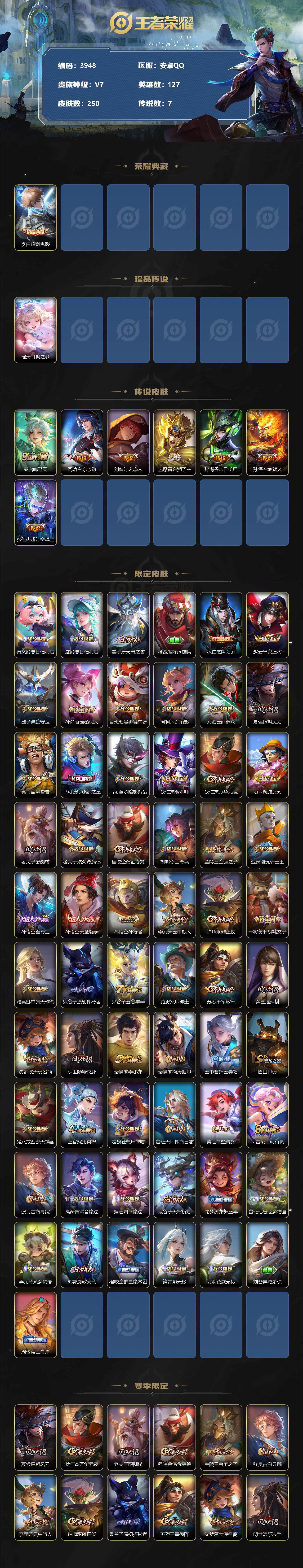 WZCMW3363323王者荣耀账号详情图2