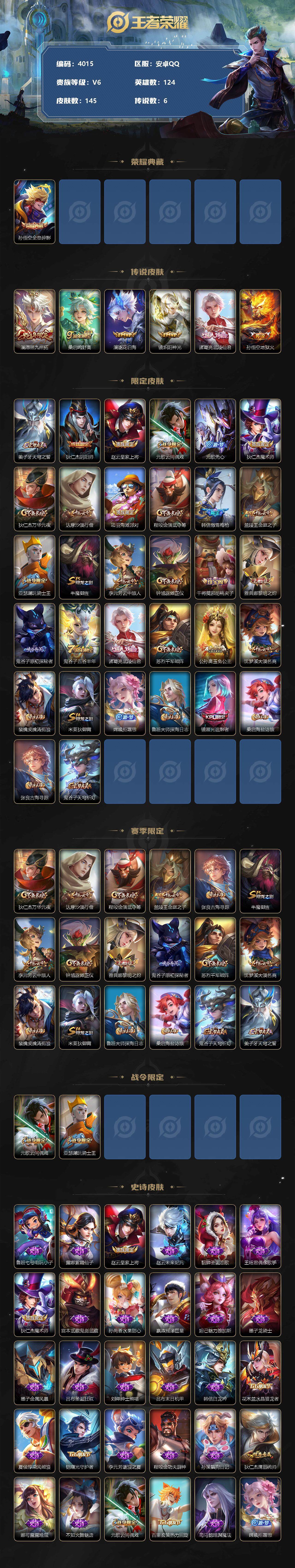 WZCMW3368847王者荣耀账号详情图2