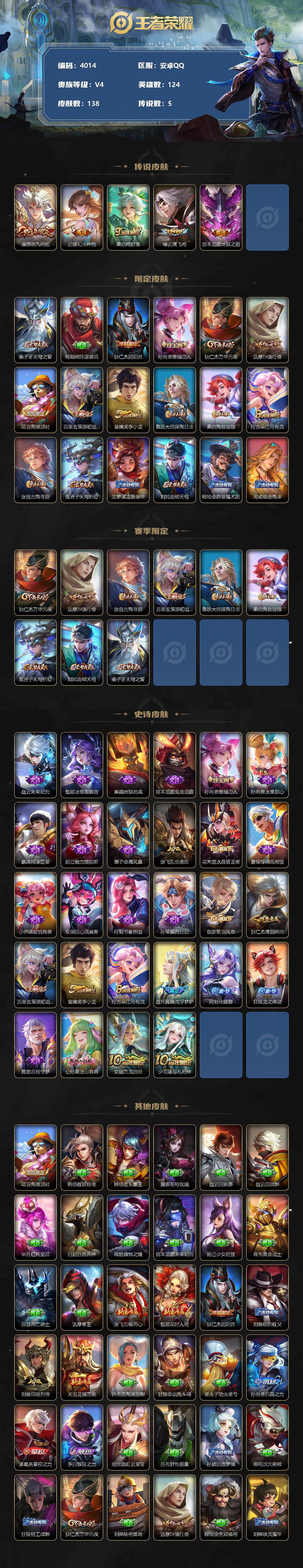 WZCMW3342731王者荣耀账号详情图2