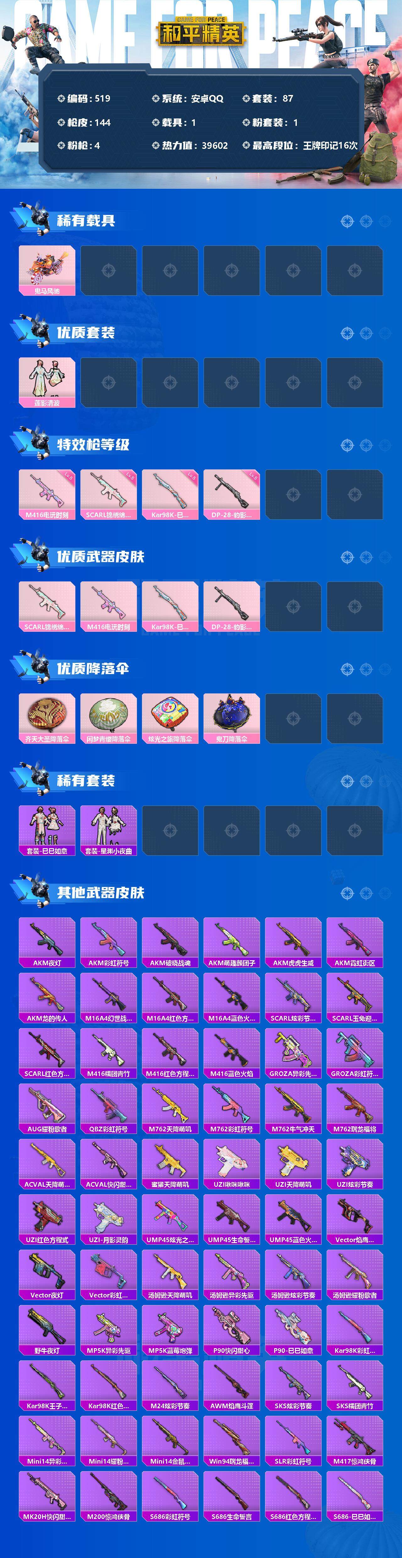 HPCMW3423049和平精英账号详情图2 HPCMW3423049和平精英账号详情图2