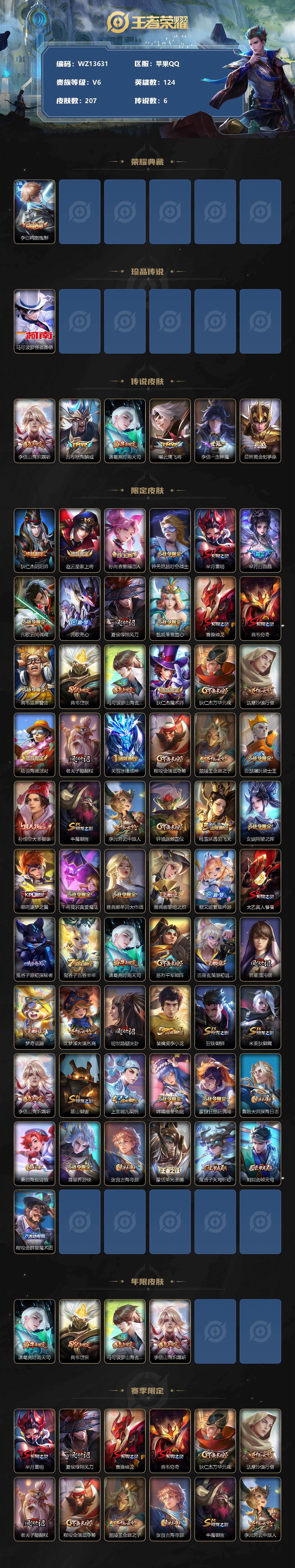 WZ0349346王者荣耀账号详情图2