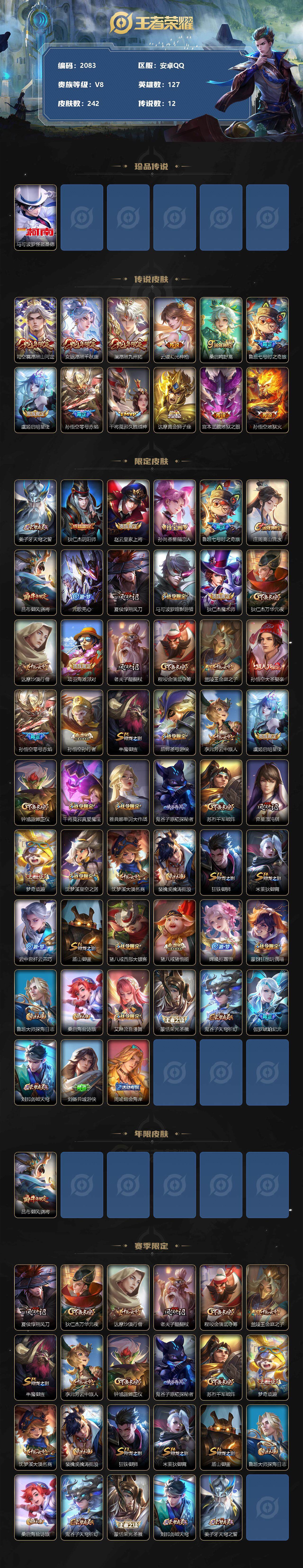 WZQM3385658王者荣耀账号详情图3