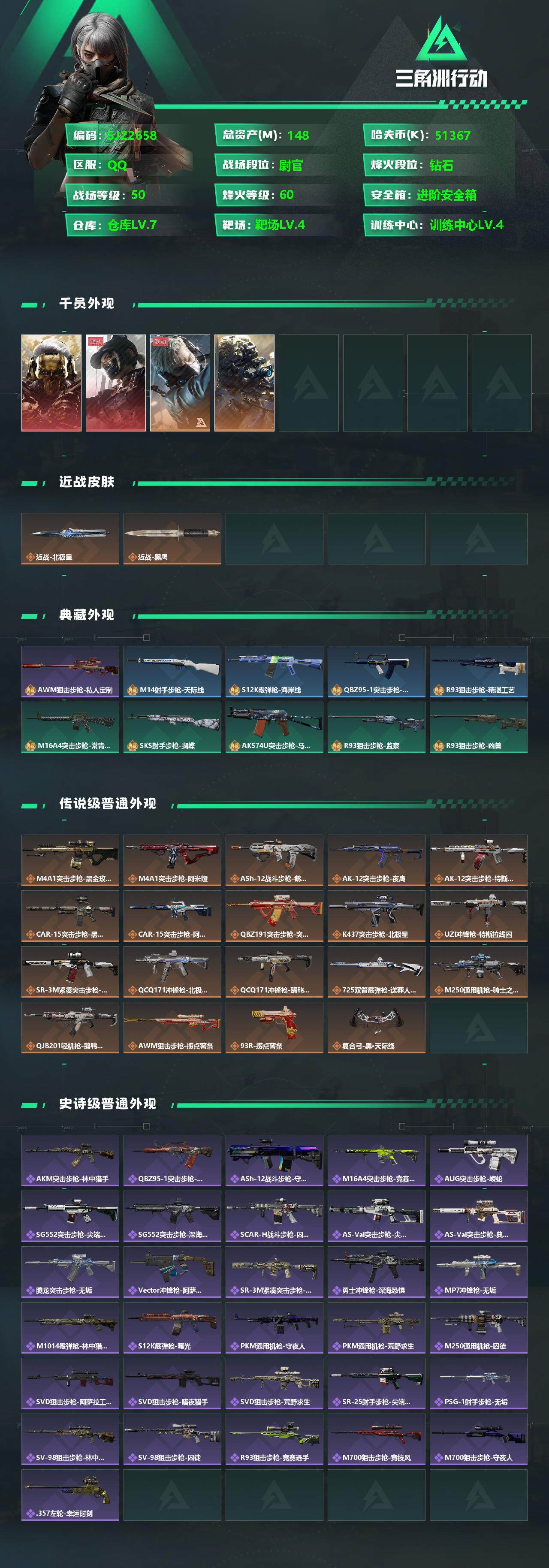 SJZCMW358606三角洲行动账号详情图2