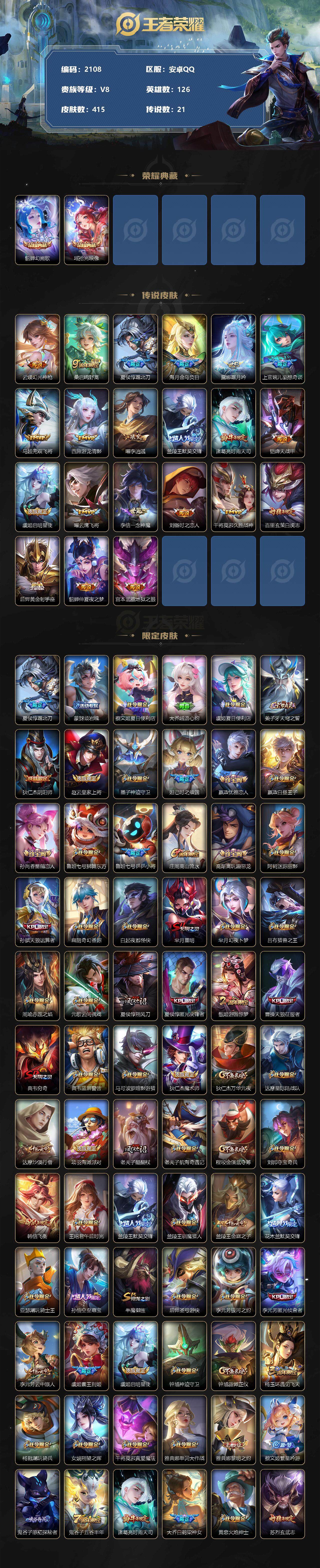 WZQM3385732王者荣耀账号详情图3