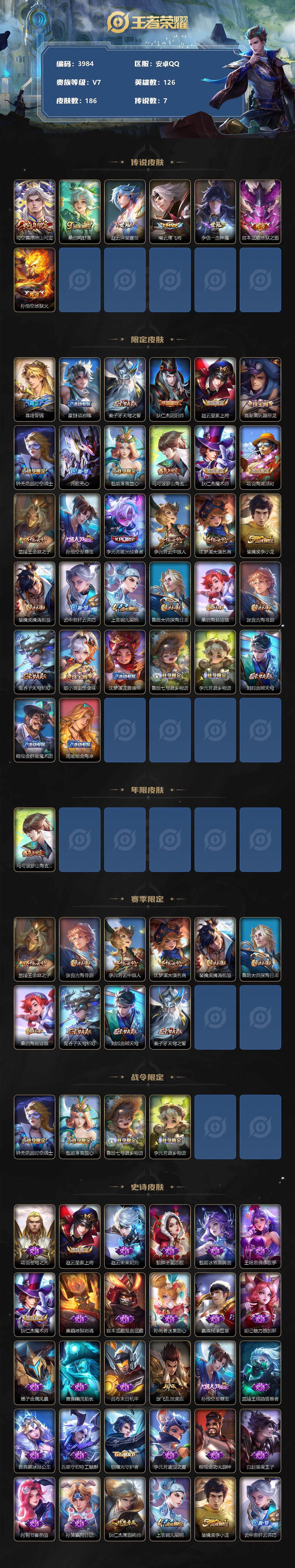 WZCMW3343825王者荣耀账号详情图2