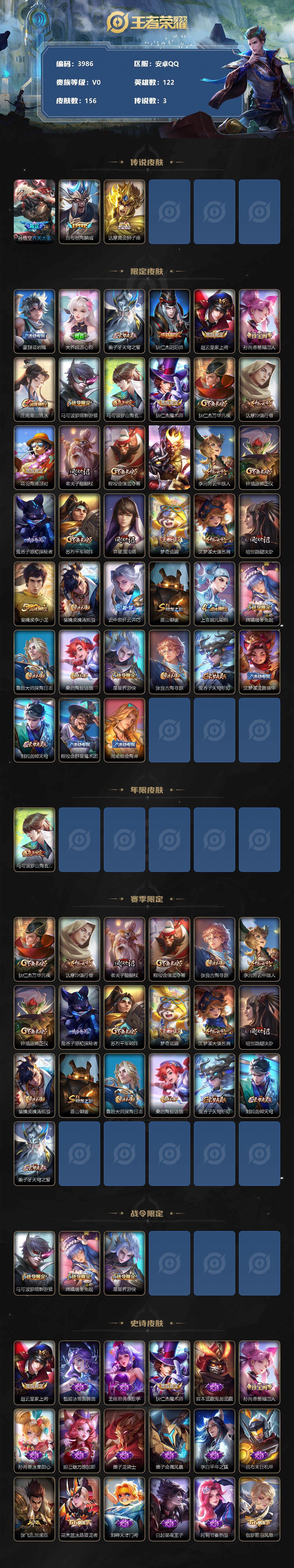 WZCMW3368864王者荣耀账号详情图2