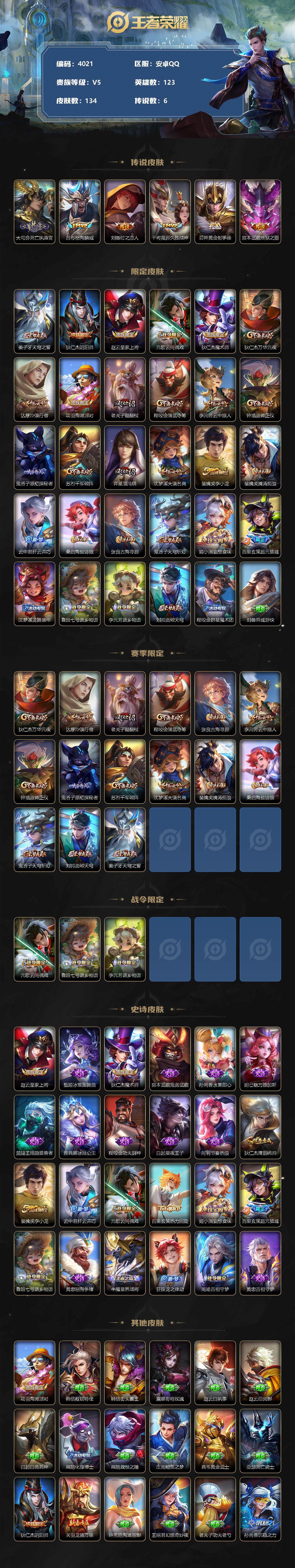 WZCMW3343842王者荣耀账号详情图2