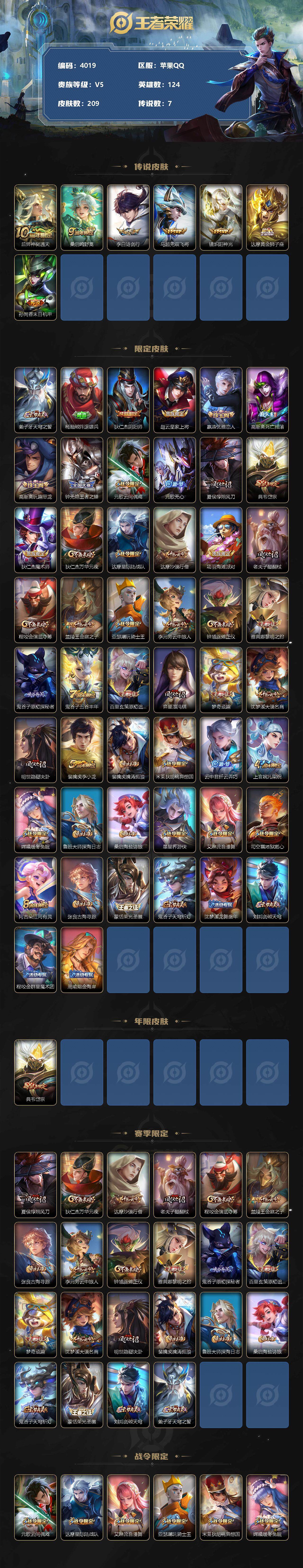 WZCMW3343845王者荣耀账号详情图2