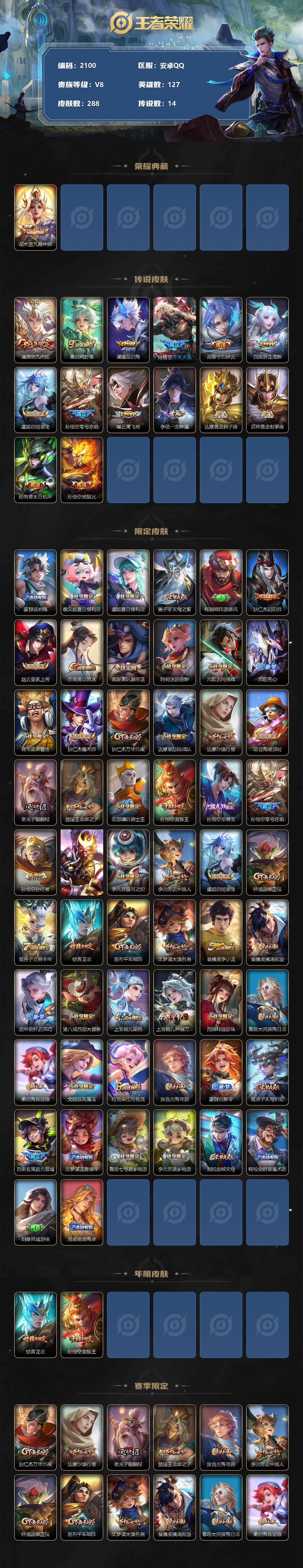 WZQM3385689王者荣耀账号详情图3