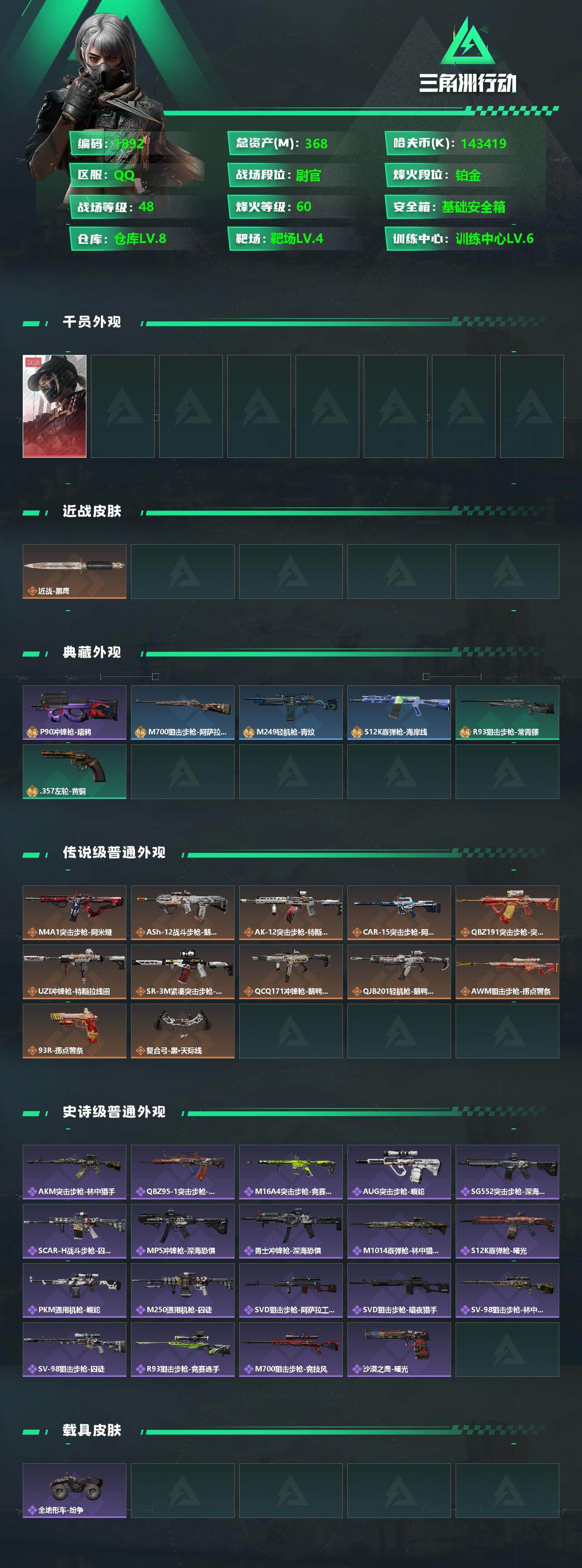 SJZQM356404三角洲行动账号详情图5 SJZQM356404三角洲行动账号详情图5