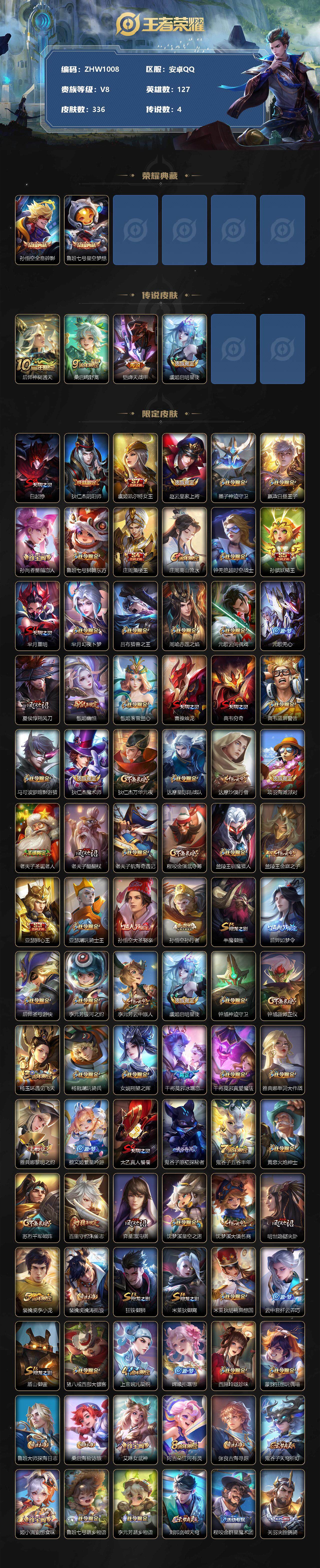 WZLE3352371王者荣耀账号详情图2