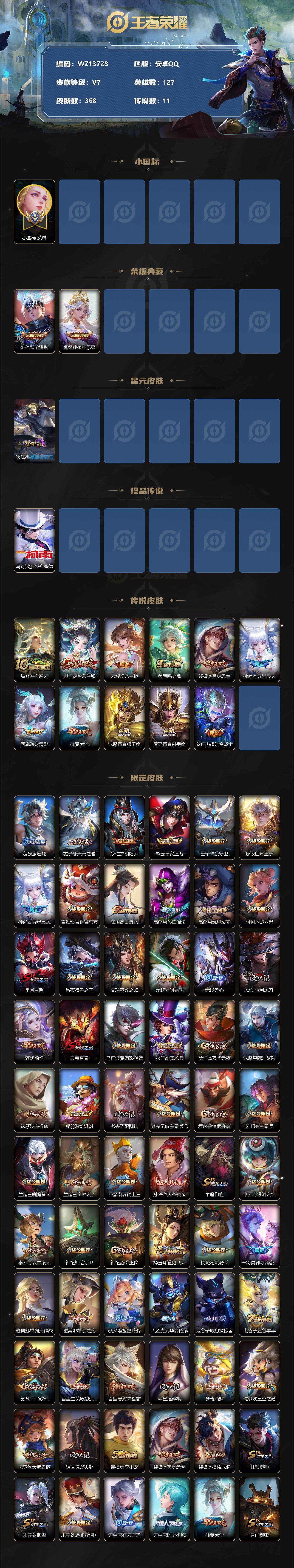 WZ0349358王者荣耀账号详情图2