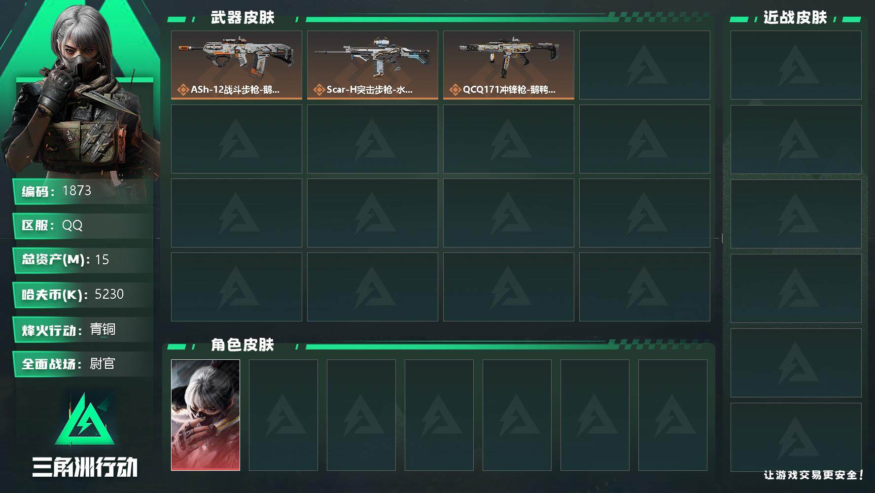 SJZQM353296三角洲行动账号详情图4