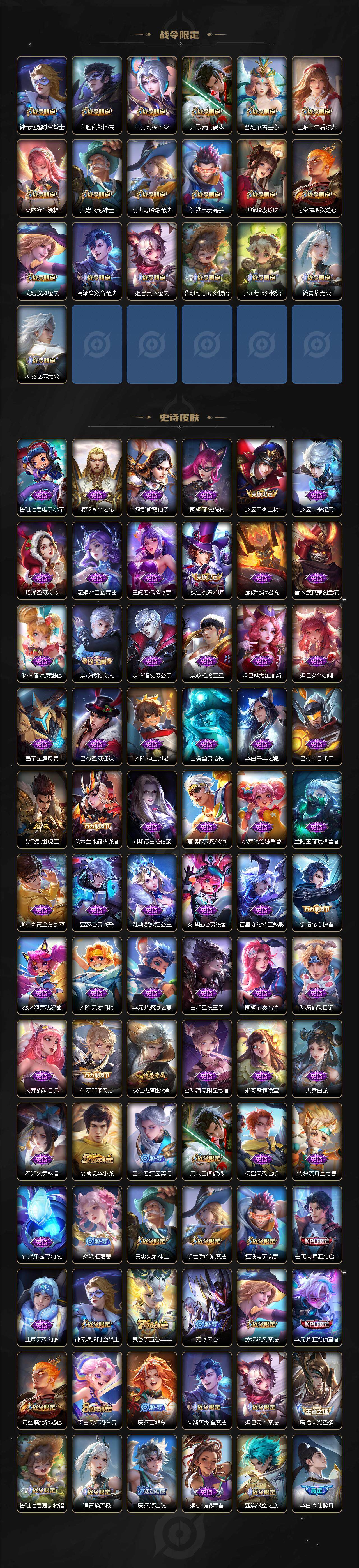 WZLFY3348009王者荣耀账号详情图3 WZLFY3348009王者荣耀账号详情图3