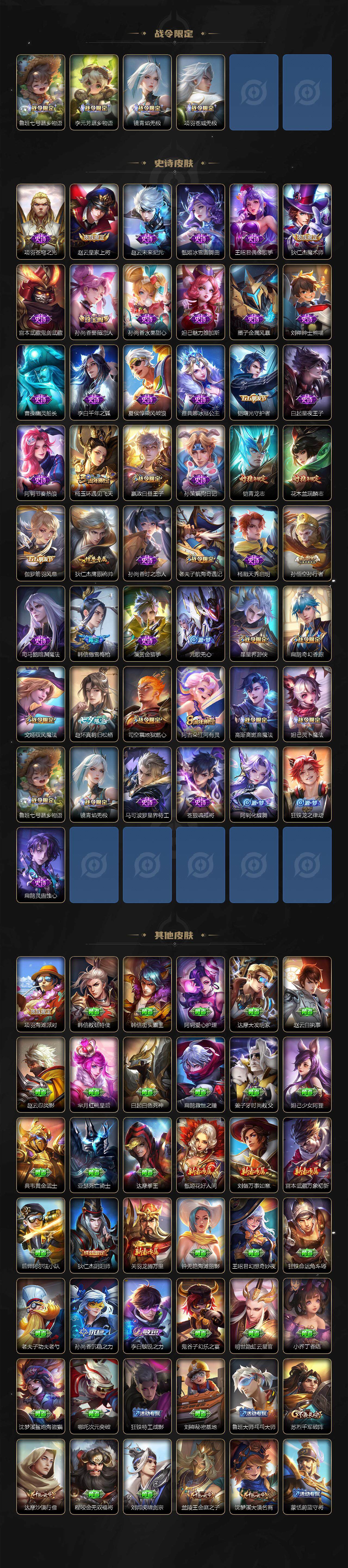 WZLFY3347915王者荣耀账号详情图3 WZLFY3347915王者荣耀账号详情图3