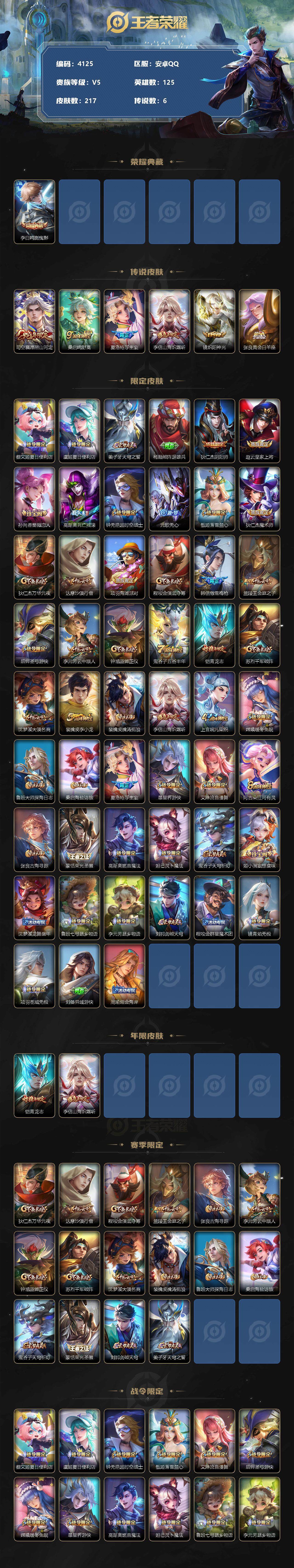 WZCMW3348489王者荣耀账号详情图2