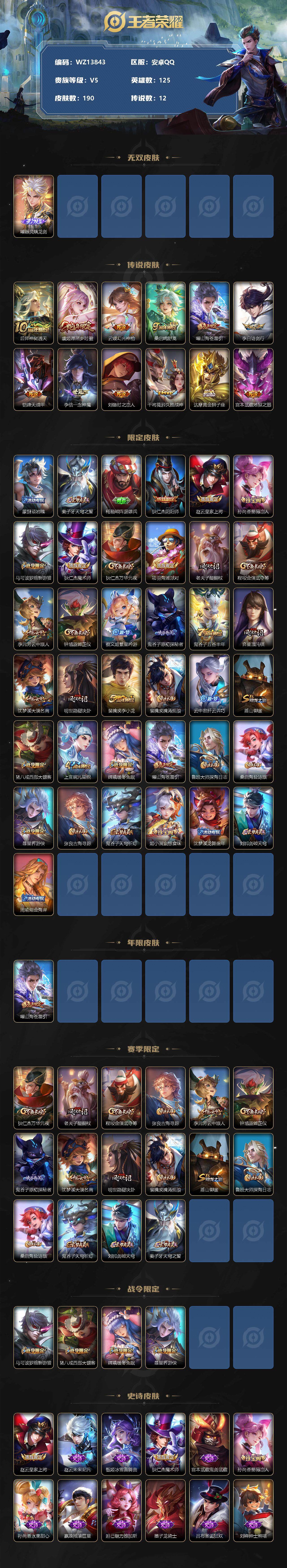 WZ0349368王者荣耀账号详情图2