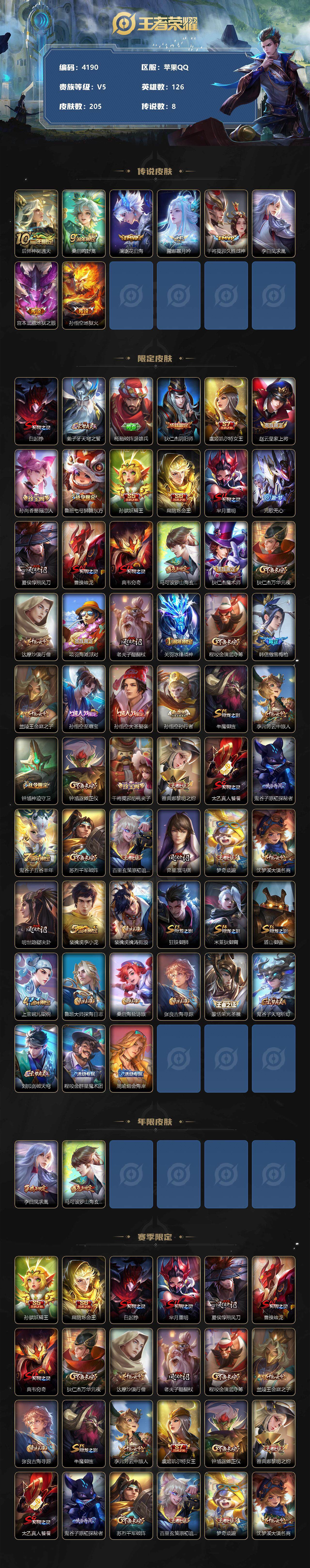 WZCMW3351803王者荣耀账号详情图2