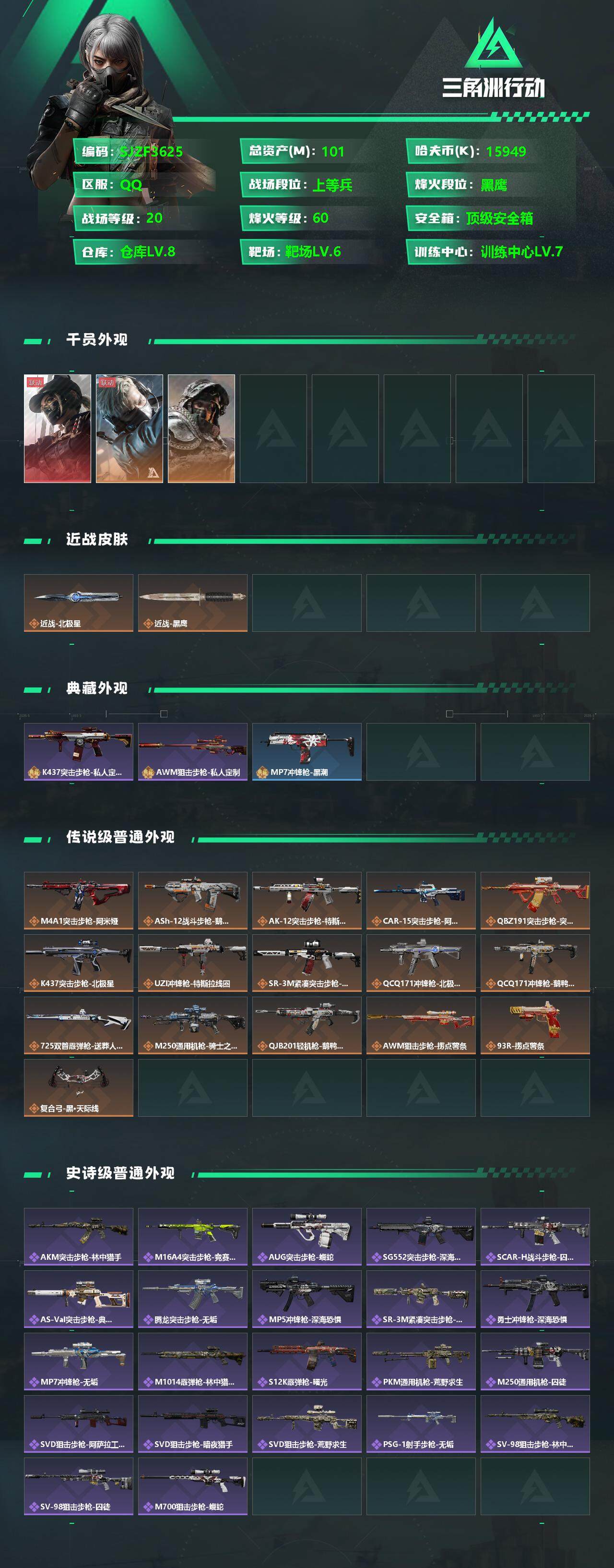 SJZCMW359305三角洲行动账号详情图2