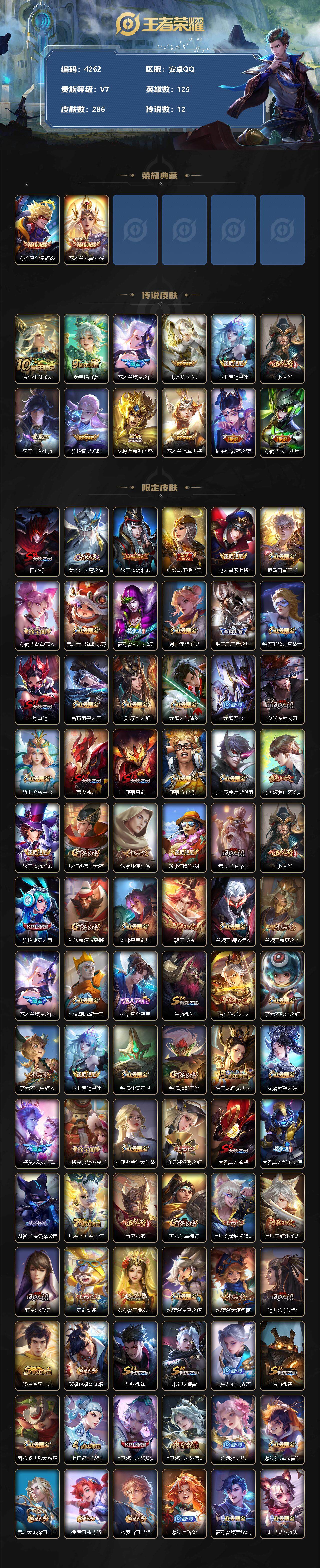 WZCMW3352508王者荣耀账号详情图2