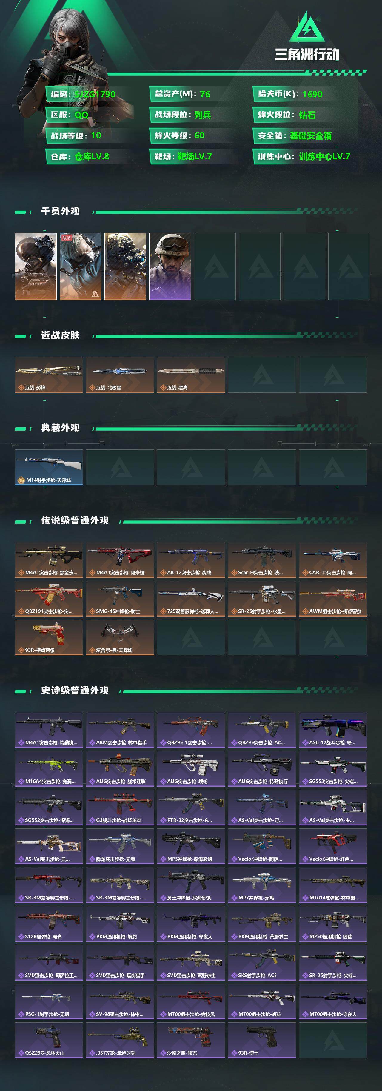 SJZCMW358839三角洲行动账号详情图2