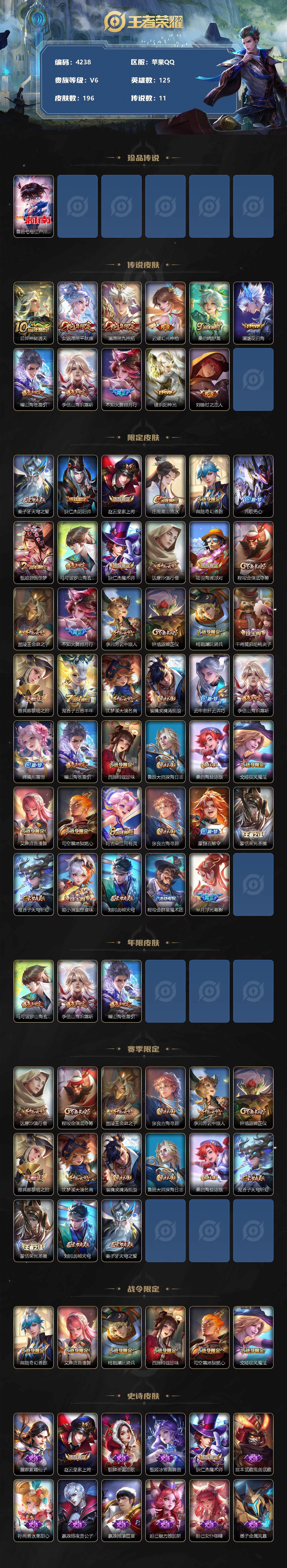 WZCMW3353717王者荣耀账号详情图2