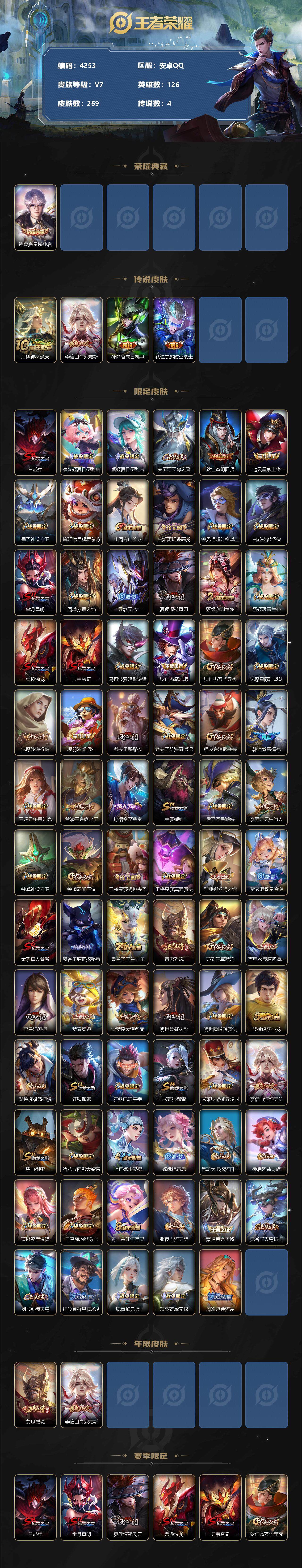 WZCMW3353741王者荣耀账号详情图2