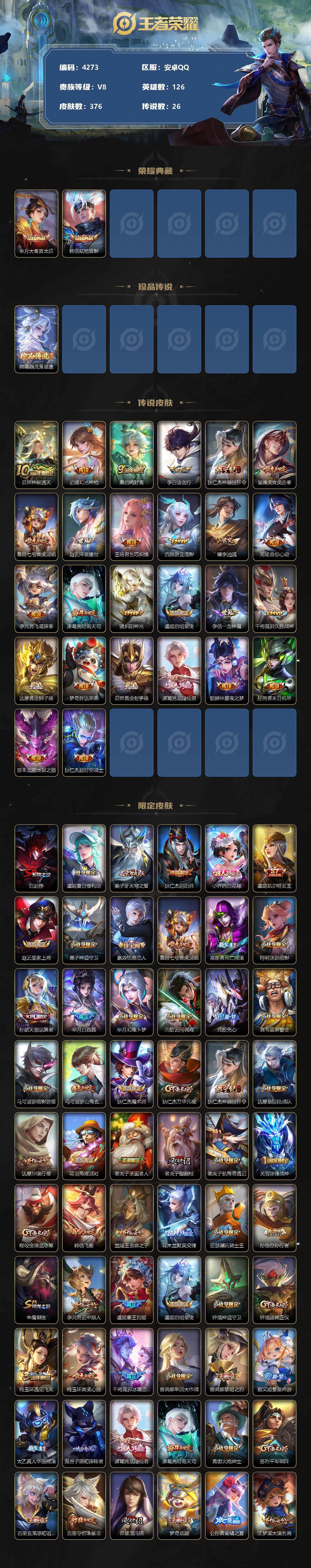 WZCMW3352901王者荣耀账号详情图2 WZCMW3352901王者荣耀账号详情图2