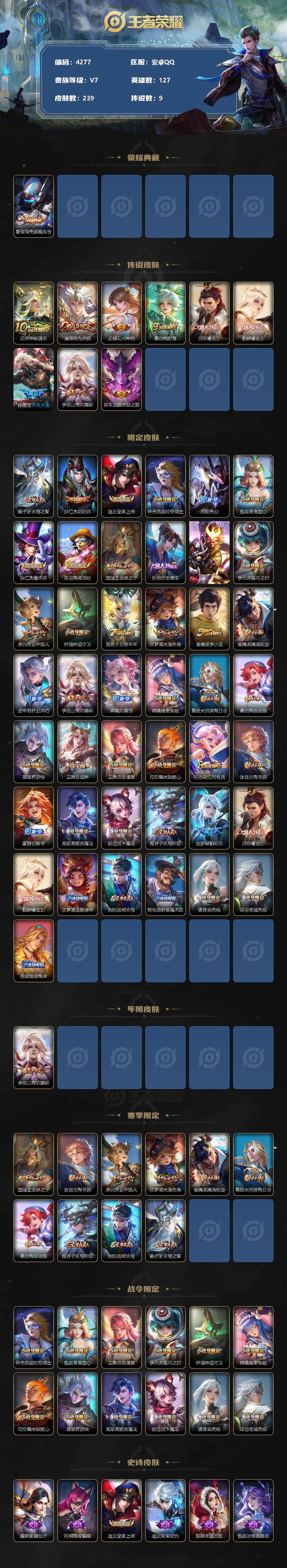 WZCMW3352913王者荣耀账号详情图2