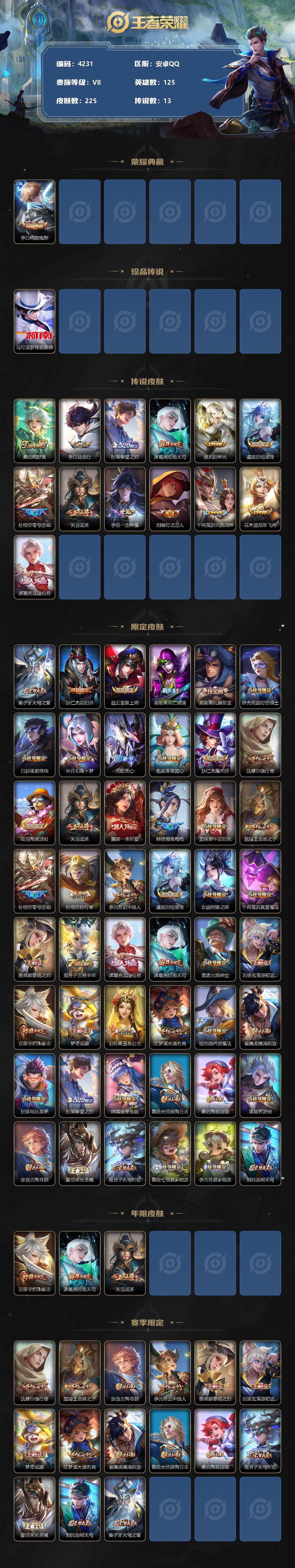 WZCMW3368967王者荣耀账号详情图2 WZCMW3368967王者荣耀账号详情图2