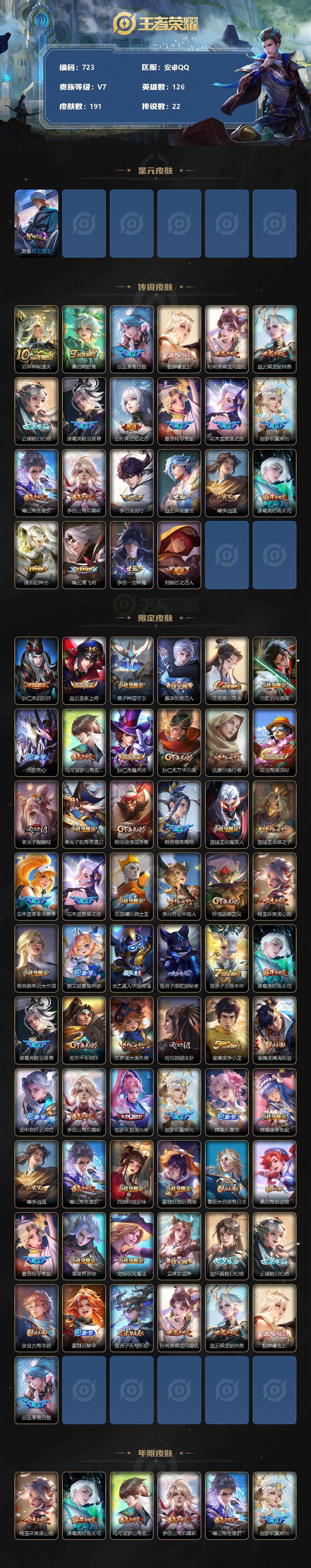 WZLFY3354144王者荣耀账号详情图2