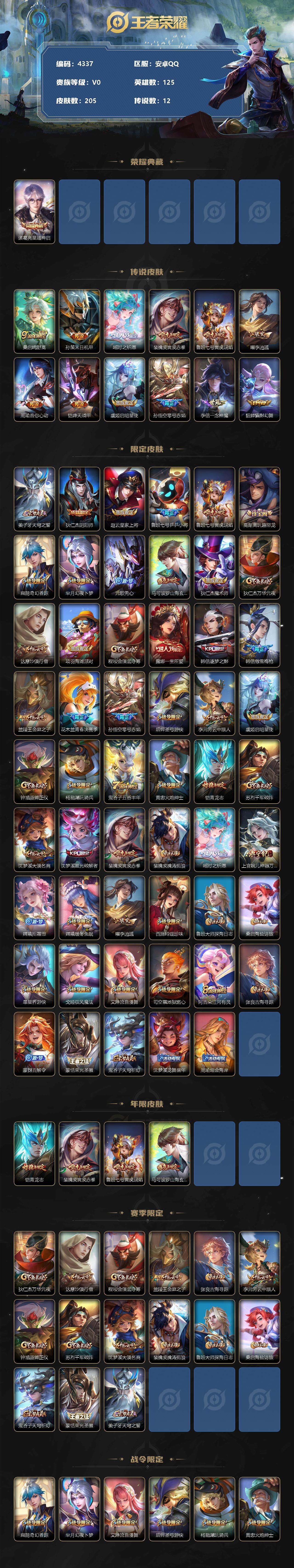 WZCMW3354808王者荣耀账号详情图2