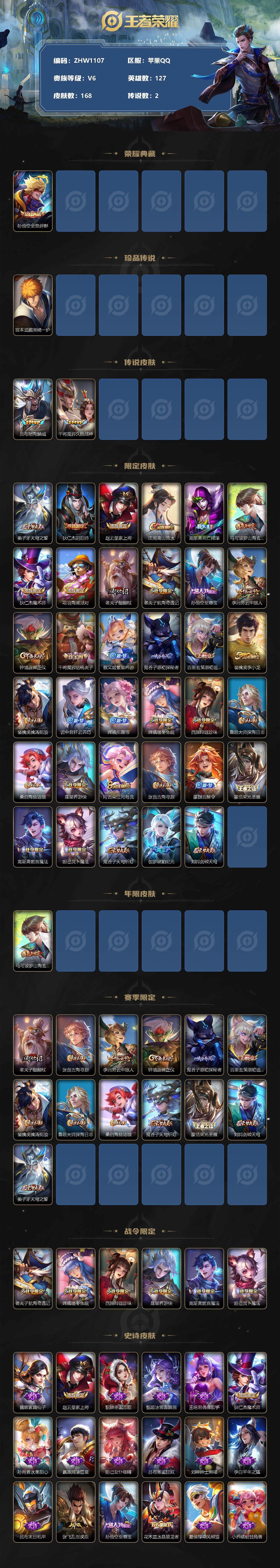 WZLE3358745王者荣耀账号详情图2