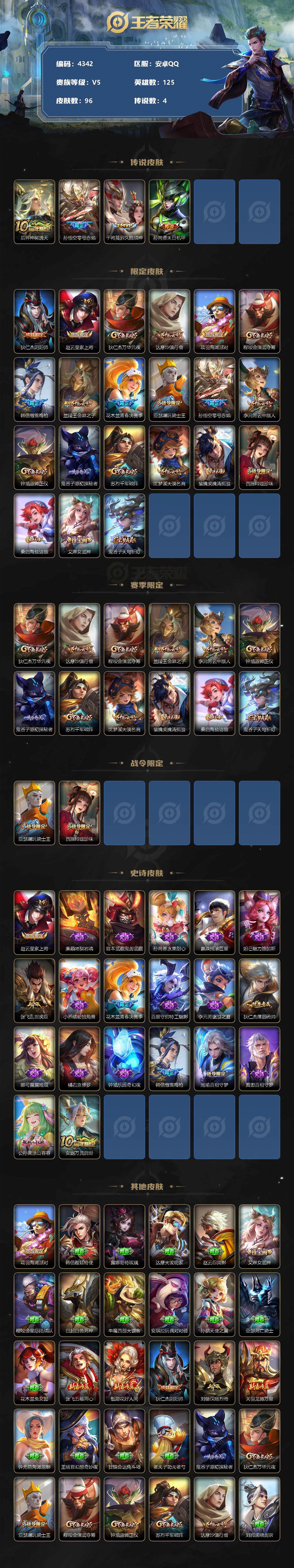 WZCMW3354815王者荣耀账号详情图2