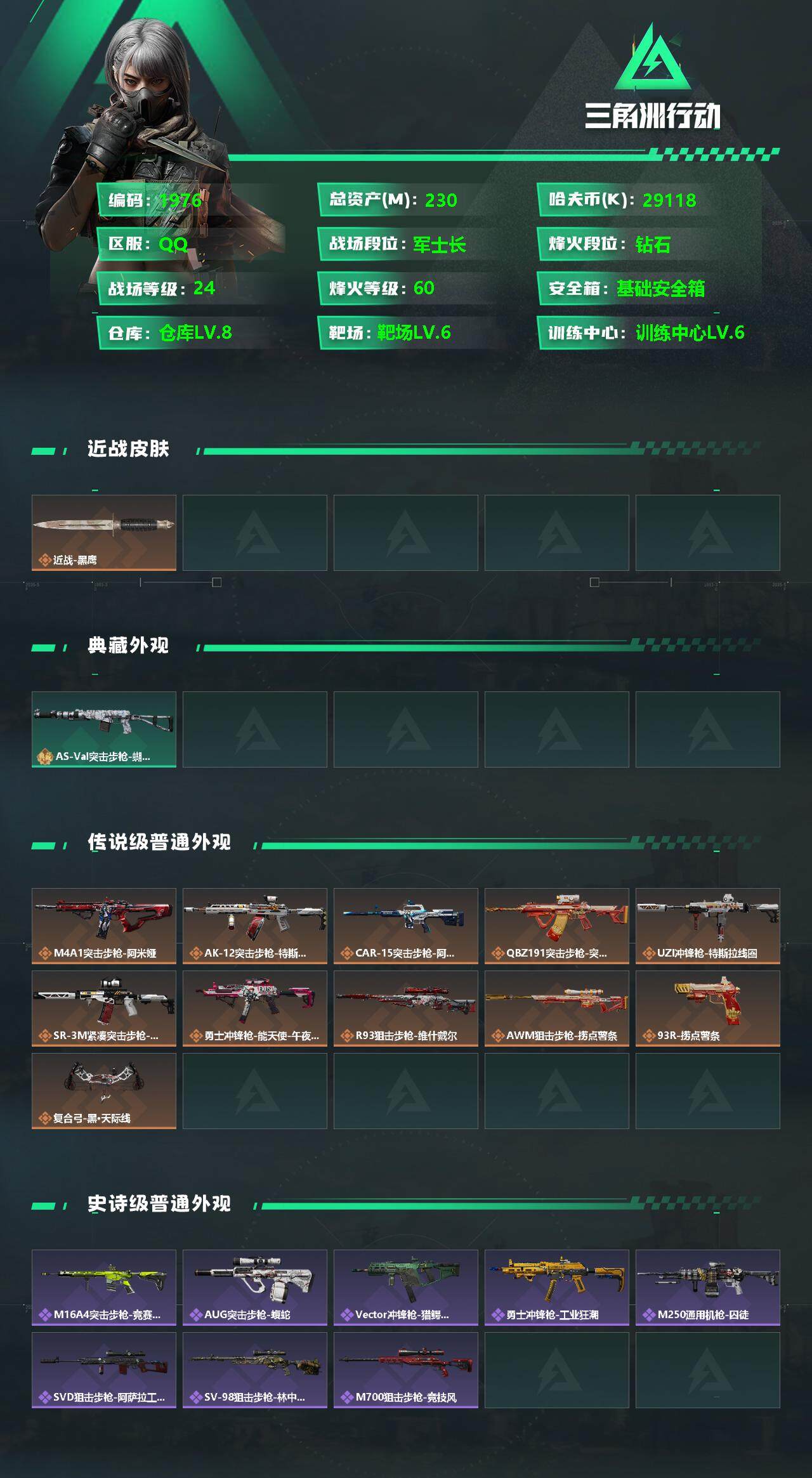 SJZQM360445三角洲行动账号详情图5