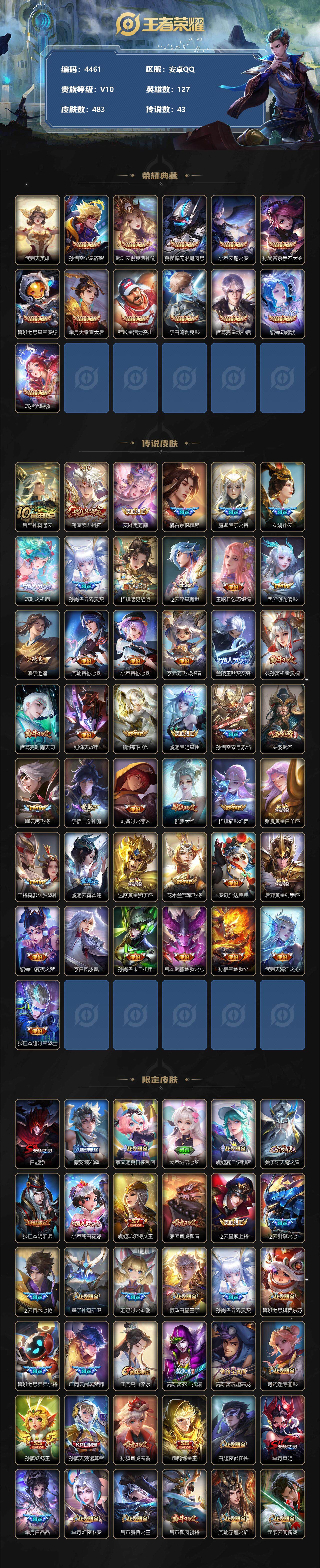 WZCMW3368980王者荣耀账号详情图2