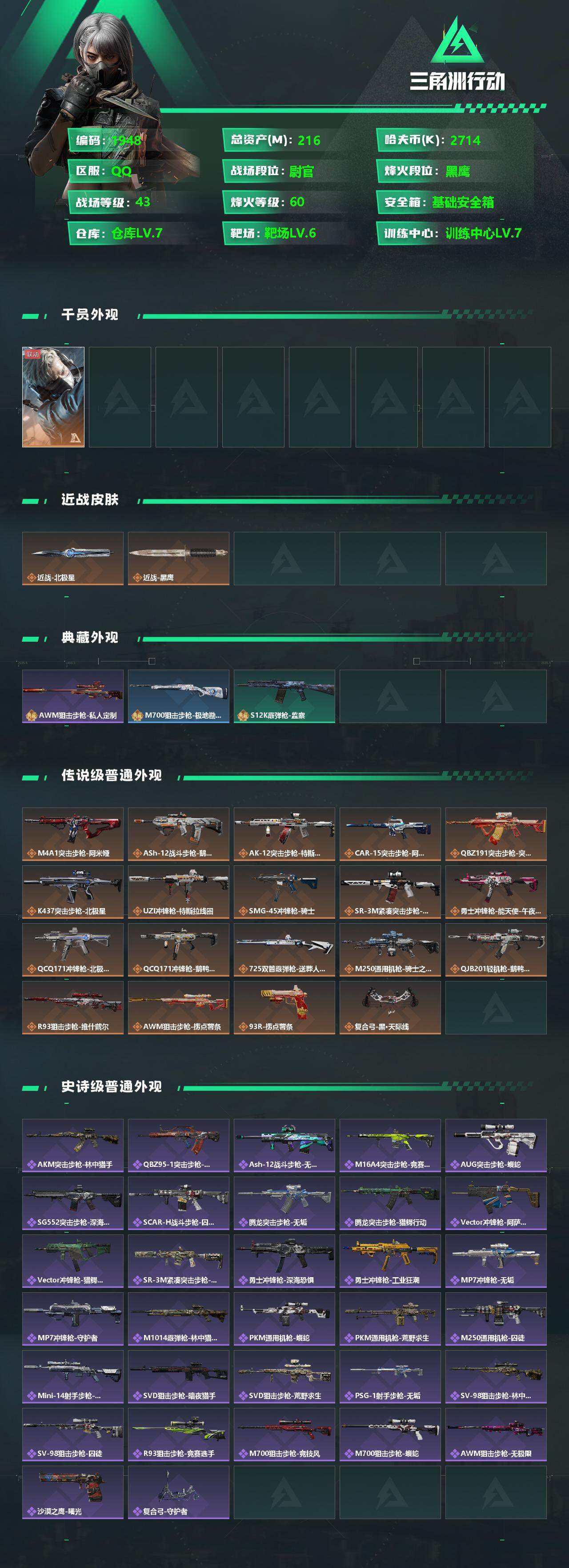 SJZQM360391三角洲行动账号详情图5 SJZQM360391三角洲行动账号详情图5