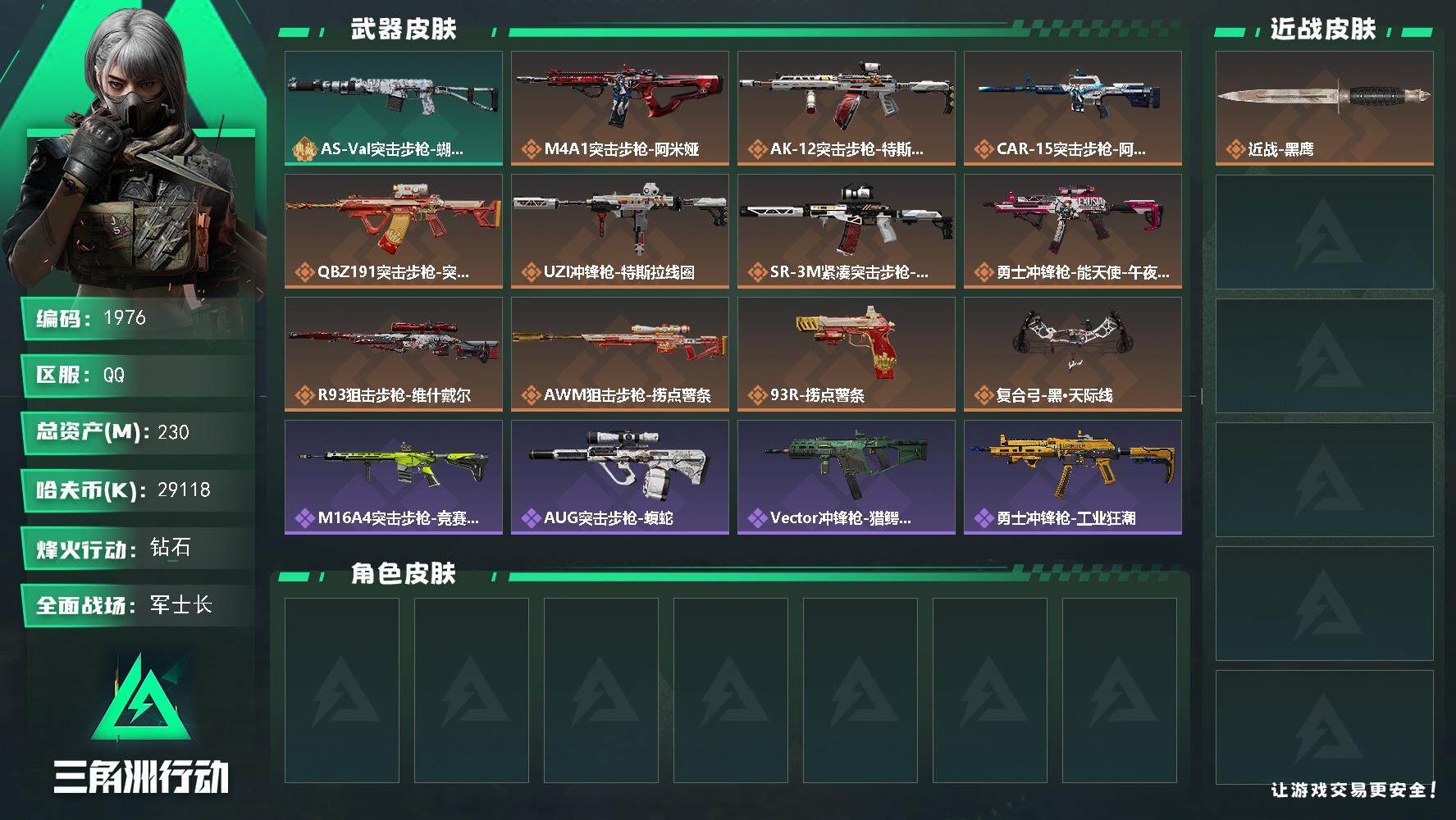 SJZQM360445三角洲行动账号详情图4