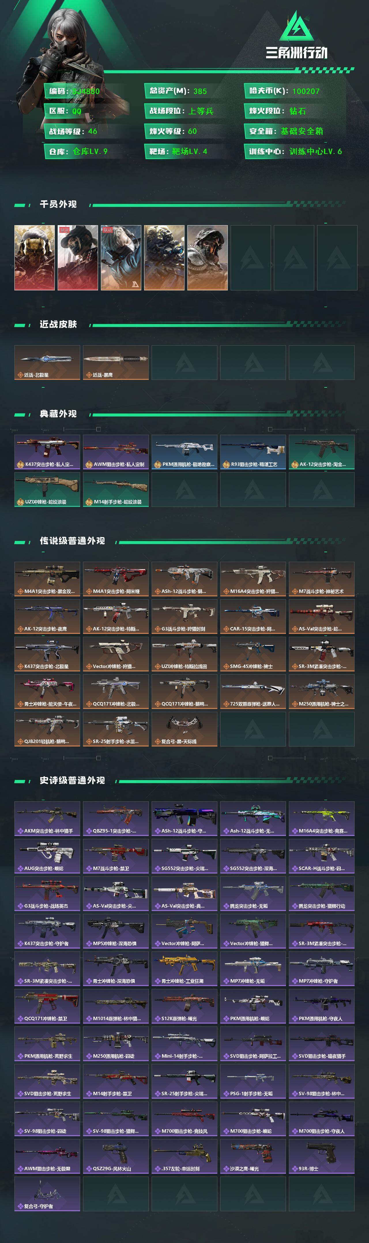 SJZCMW361302三角洲行动账号详情图2