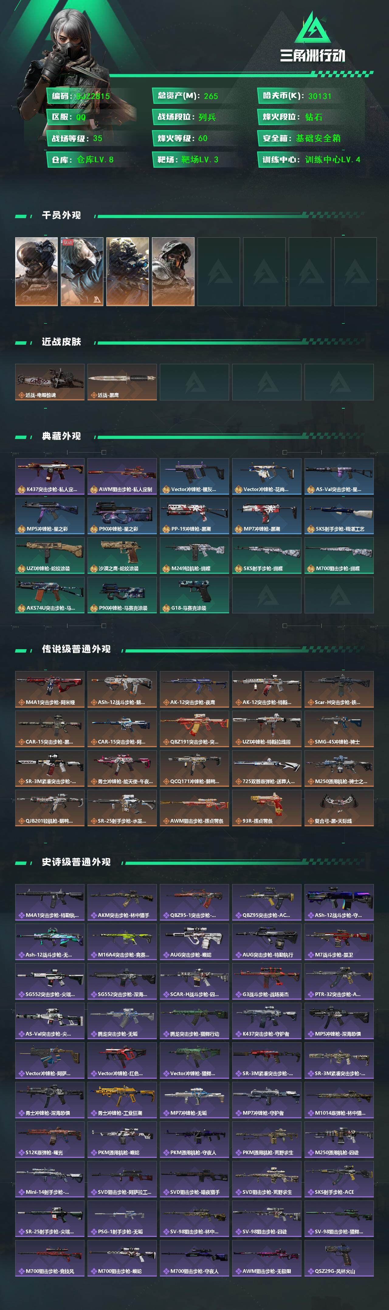 SJZCMW361369三角洲行动账号详情图2