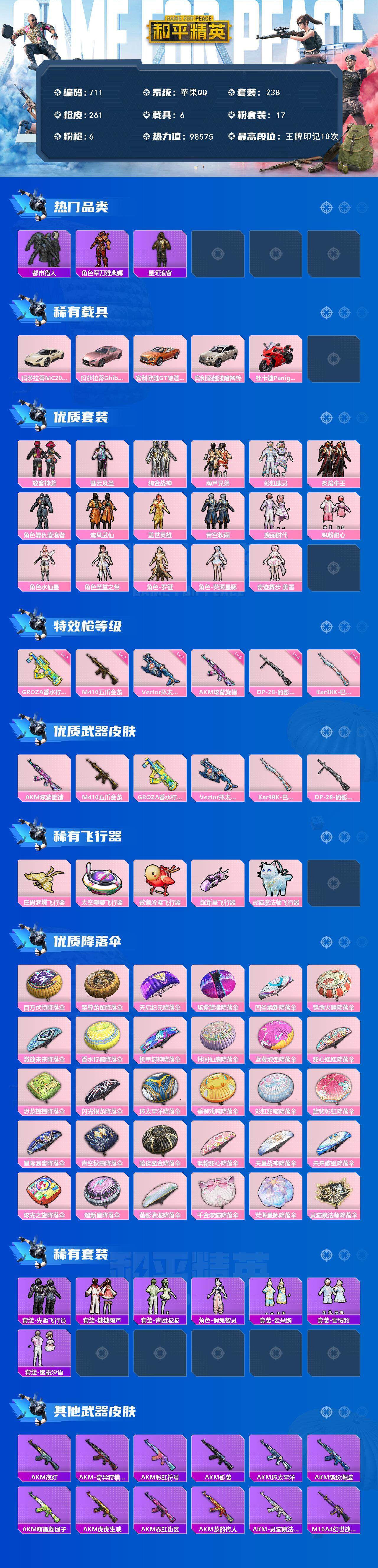 HPCMW3423735和平精英账号详情图2 HPCMW3423735和平精英账号详情图2